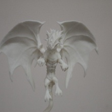 dragon - 28mm miniature kit tabletop creature fantasy mini wargaming wings dnd mighty mniature 3d print model - Mito3D