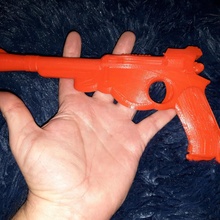 mandalorian blaster pistol starwars blaster scifi fanart mandalorian