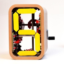 segmentos jardim relógio mecânico engrenagem contador 3d print model - Mito3D