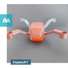 drone opena1 gadget elettronica arduino Aperto 3dprint quadricottero a1 amart spazzole impressionare o3d 3d print model - Mito3D
