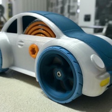 gzumwalt doble Terminar coche vehiculo remezclar juguete cuerda motor resorte primavera dual dualmodewindupcar 3d print model - Mito3D