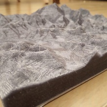 binmek Everest topografya Eğitim 3d print model - Mito3D