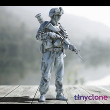 us marine grenade launcher usmc tabletop army figure marines mini soldier war miniature forces wargame special 28mm mm 28 m16 specops infantryman at4 3d print model - Mito3D