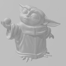 Baby Yoda Ball Spielzeuge Spiele Star Kriege 3d print model - Mito3D
