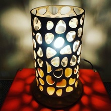 voronoi lampada paralume design interni luce legna corallo voronoilamp lampadavoronoi 3d print model - Mito3D