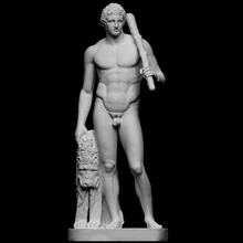 lansdowne hercules scan hero lion mythology club male herakles nude athlete plaster copy standing artec idealised openglam artec-eva smk-open roman-copy lysippos 3d print model - Mito3D