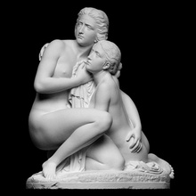 bathing girls scan female girl sculpture marble women nude original danish artec openglam artec-eva smk-open jerichau bathe 3d print model - Mito3D