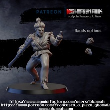 male monk tabletop dragons dungeons fantasy fighter street warrior dungeon combat 3d print model - Mito3D
