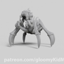 crypt fiend tabletop fantasy undead spider warcraft dnd nerubian 3d print model - Mito3D