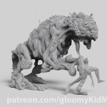 carne montículo mesa fantasía muertos vivientes miniatura dnd strahd 3d print model - Mito3D