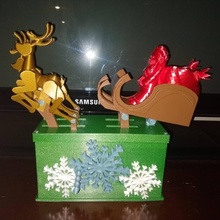 santa claus reindeer automatatronic 20 christmas fun 3d print model - Mito3D
