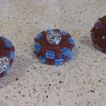 omnidirectionnel roues robot roue robotique mecanum omnidirectionalwheels 3d print model - Mito3D