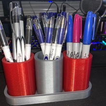 modular escritorio organizador jardín bolígrafo lápiz personalizable 3d print model - Mito3D