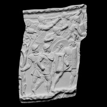 Trajan colonne cxv romain soldats attaquer analyse 3d Hommes Rome sculpture guerre trajan sortie soulagement campagne artec Dace openglam eva smk open trajan's column sarmizegethusa 3d print model - Mito3D