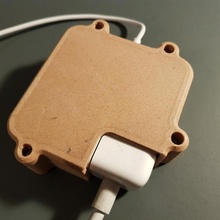 macbook 60w charger wrap gadgets & electronics case wood repair 3d print model - Mito3D