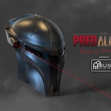 preadalorian helmet predator mandalorian 3d print model - Mito3D
