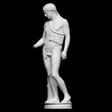 dioniso tivoli scansione animale capelli mitologia scultura pelle maschio nudo Adriano full figure artec restauro openglam eva smk open national roman museum 3d print model - Mito3D