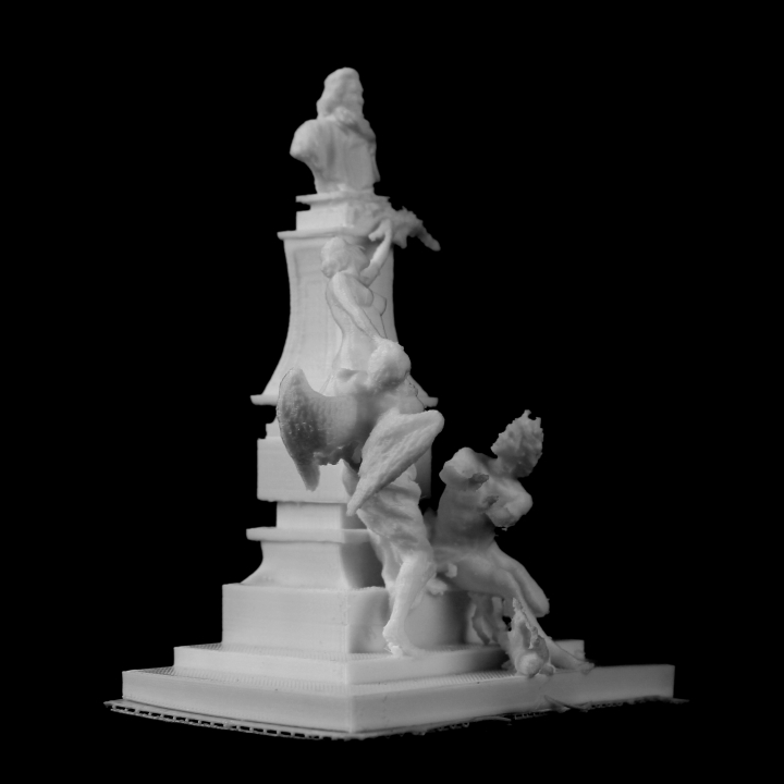 monument d'eugène delacroix jardin luxembourg paris numérisation 3D print model - Mito3D