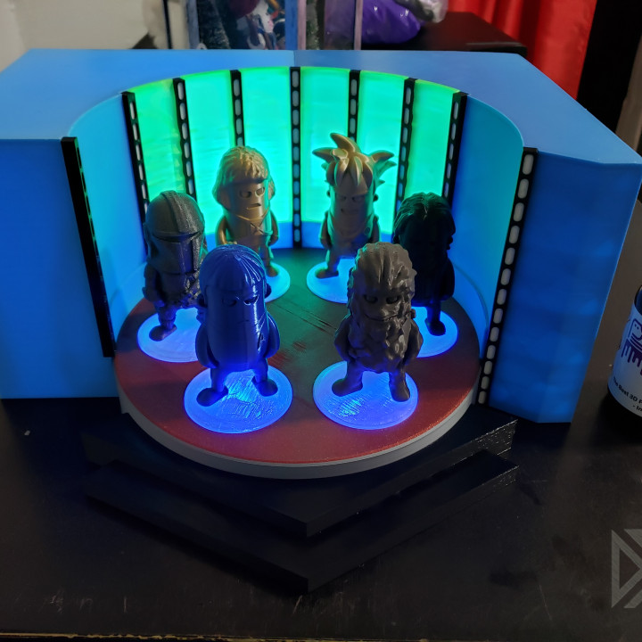 Estrela caminhada transportador diorama mini figuras brinquedos jogos dsk001 3D print model - Mito3D