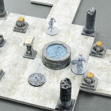 dungeon path terrain tiles connect clips tabletop dragons dungeons miniatures d&d dnd pathfinder 3d print model - Mito3D