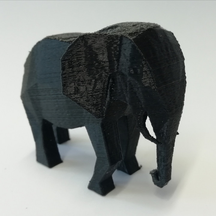 poly elephant toys & games animal 3D print model - Mito3D