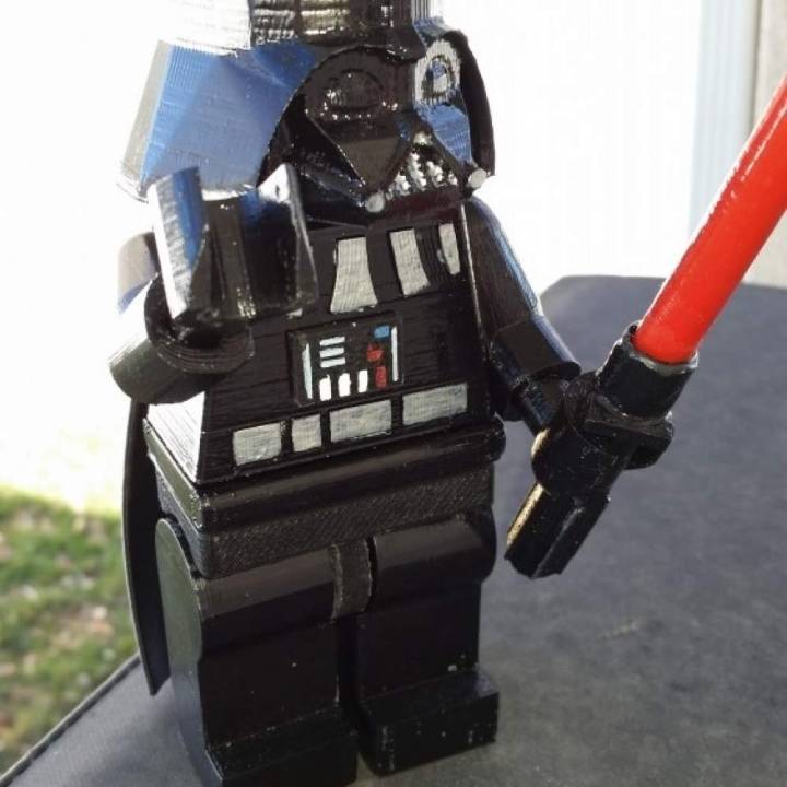 6 darth vader minifig brinquedos games escuro lego filme starwars vador 3D print model - Mito3D