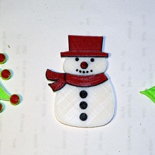 Noel Hediyeler ayı hediye mıknatıs Baba ağaç kar dekor madde ökseotu toplar yapma istemek hediyeler Natale Albero mıknatıslar decori 3d print model - Mito3D