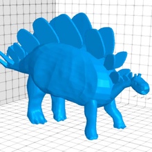 stegosaurus toys & games selfcadchallenge 3d print model - Mito3D