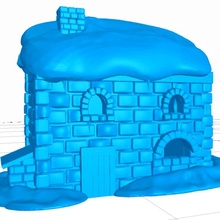 winter house selfcadchallenge 3d print model - Mito3D