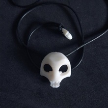 cute skull necklace store pendant art gift ignadeco 3d print model - Mito3D