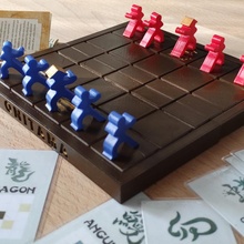Onitama tragbar Tafel Spiel Magnet Reise Brettspiel 3d print model - Mito3D