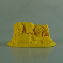 mount rushmore mixup fan Kunst 3d print model - Mito3D
