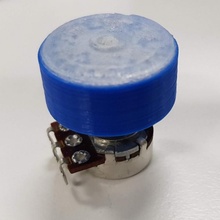 10 turn 25mm Potentiometer Knopf Getriebe Radio planetarisch Schinken Amateur 3d print model - Mito3D