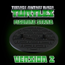 tmnt 2012 figurilla estante soporte versión 2 juguetes juegos héroe leonardo ninja tortugas donatello miguel ángel rapheal mitades 3d print model - Mito3D