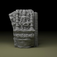 parvati 10th century kera 3d india stone monument photogrammetry gujarat kutchmuseum 3d print model - Mito3D