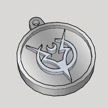 tales zestiria emblem key chain 3d print model - Mito3D