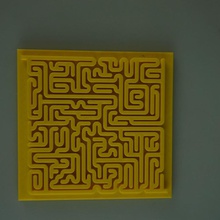 areia labirinto carimbo quadrado brinquedos games praça 3d print model - Mito3D