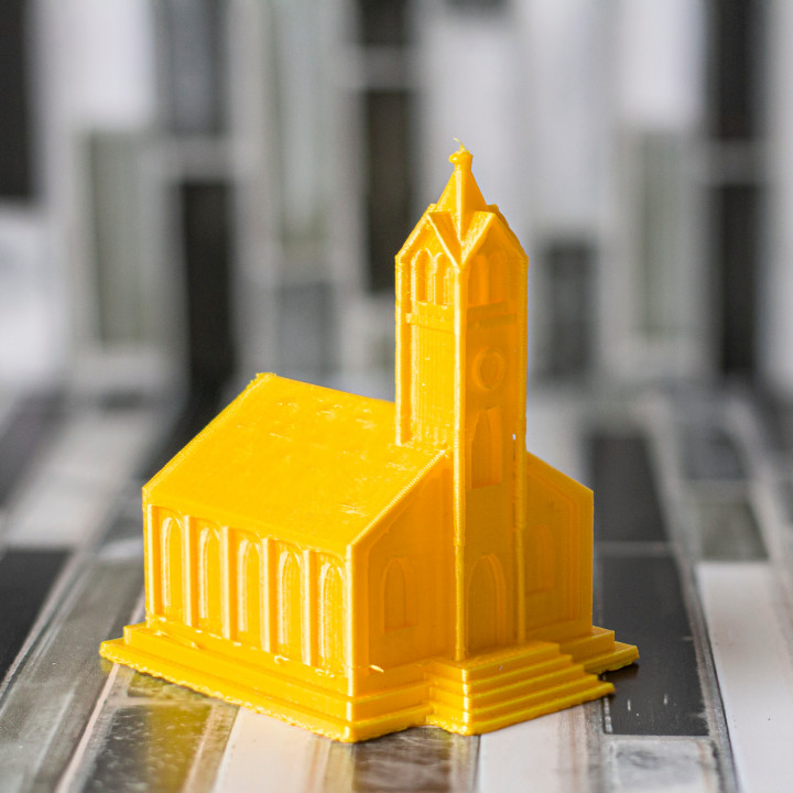 kilise mimari bina tasarım minyatür dini minimalist 3D print model - Mito3D