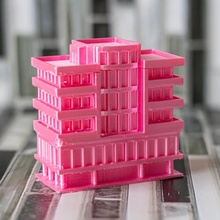 apartman Eğitim mimari bina tasarım modüler minyatür cephe 3d print model - Mito3D
