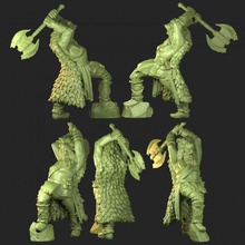 axe swinging barbarian 3d print model - Mito3D