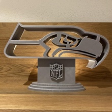 Seattle seahawks bureau supporter logo sport nfl 3d print model - Mito3D