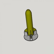 micro modelo cohete 3d print model - Mito3D