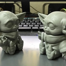bebek Yoda şekil mini sci fi star Yıldız Savaşları savaşlar 3d print model - Mito3D