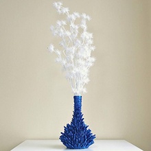 crystallized vase & garden flower container winter crystal kryptonite 3d print model - Mito3D