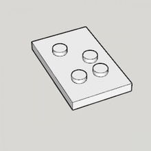 3d Yazdır Braille us standart 3d print model - Mito3D
