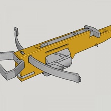 zig zag revólver Cruz arco v10 3d impressão kit 3d print model - Mito3D