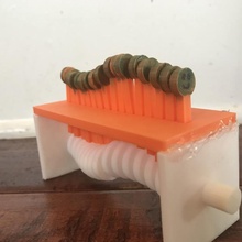 mechanical worm tinkermechanical toys & games 3d print model - Mito3D