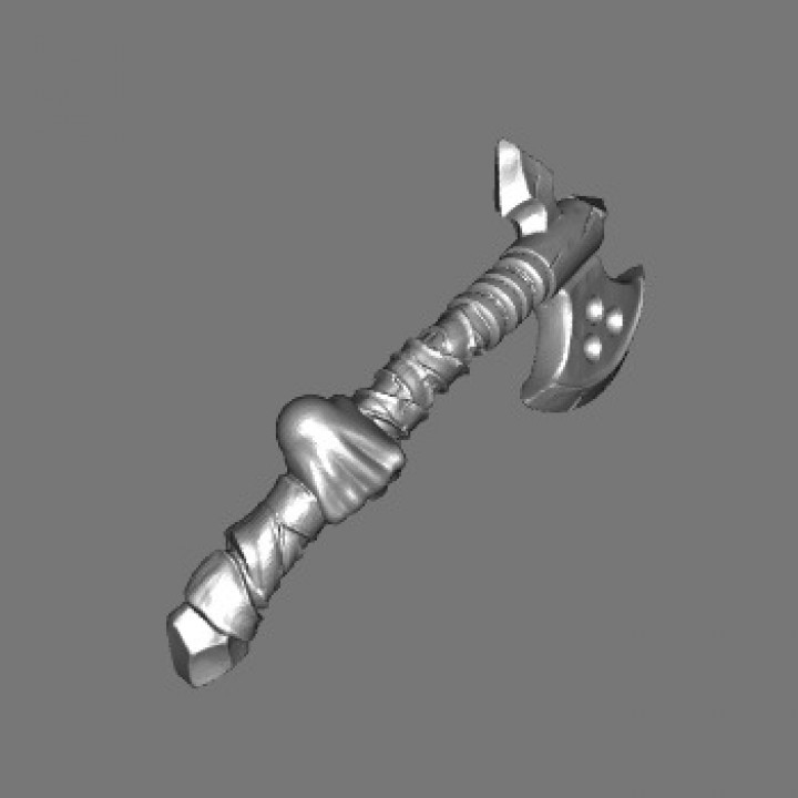 fighters guild axe repaired 3D print model - Mito3D