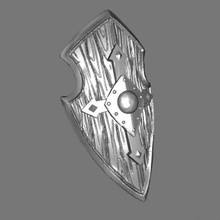fighters-guild-shield-low-grip-b-d-repaired 3d print model - Mito3D