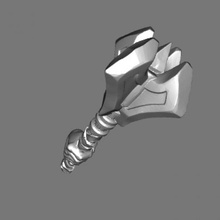 fighters-guild-mace-repaired 3d print model - Mito3D